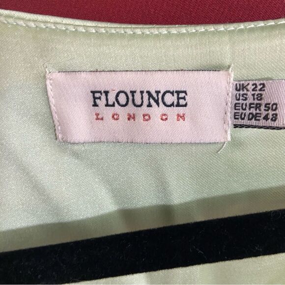 Ladies Flounce London long sleeve wrap maxi dress in light khaki Size 18 - Picture 9 of 14